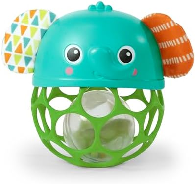 Giggle & Glow Musical Light-Up Rattle Easy-Grasp Oball...