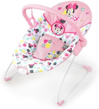Disney Baby Minnie Mouse Baby Bouncer Soothing Vibrations...