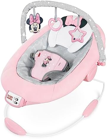 Disney Baby Minnie Mouse Comfy Baby Bouncer Soothing...