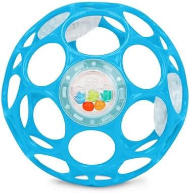 Oball Easy-Grasp Rattle BPA-Free Infant Toy in Blue