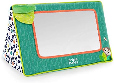 Sit and See Safari Floor Mirror Tummy Time Activity Toy