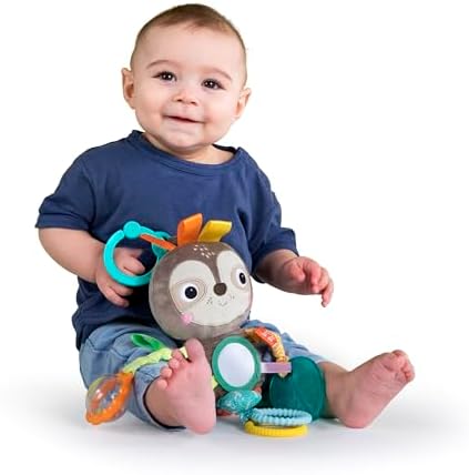 Sloth Plush Playful Pals Take-Along BPA-Free Stroller Baby Toy
