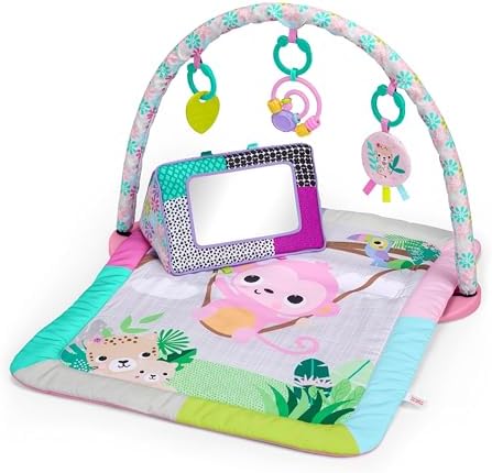 Treetop Bloom Baby Activity Gym & Tummy Time Mat with Toy...