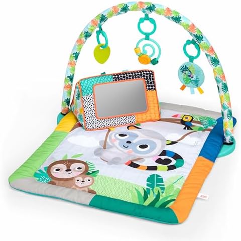 Tropical Treetop Baby Activity Gym & Tummy Time Mat