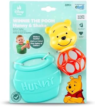 Disney Baby Winnie The Pooh Hunny & Shake Rattle & Teether